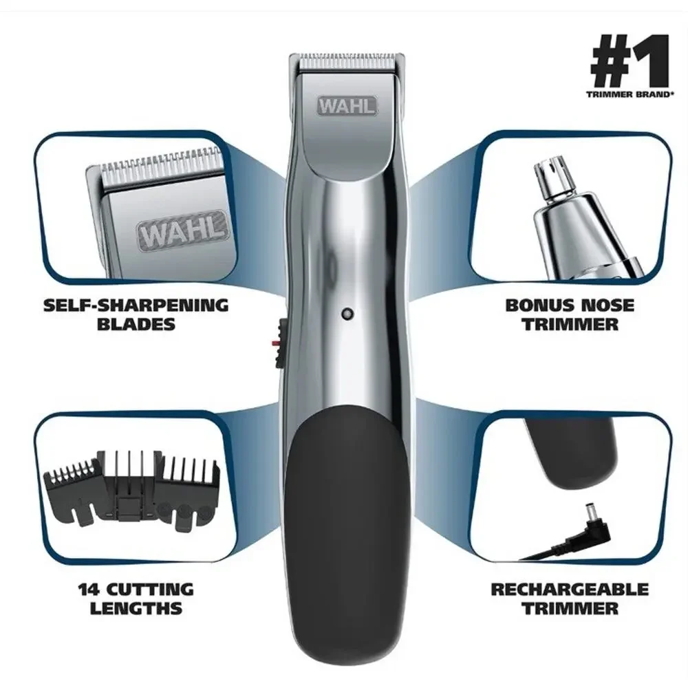 Wahl Groomsman Rechargeable Beard Trimmer kit, Model 5622